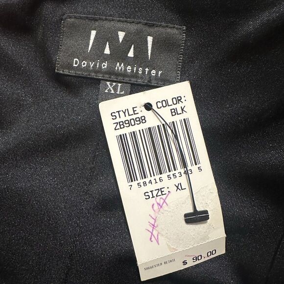 NWT David Meister Low Back Dress Top Size XL Nightclub Sexy Gothcore Whimsigoth - Picture 4 of 4